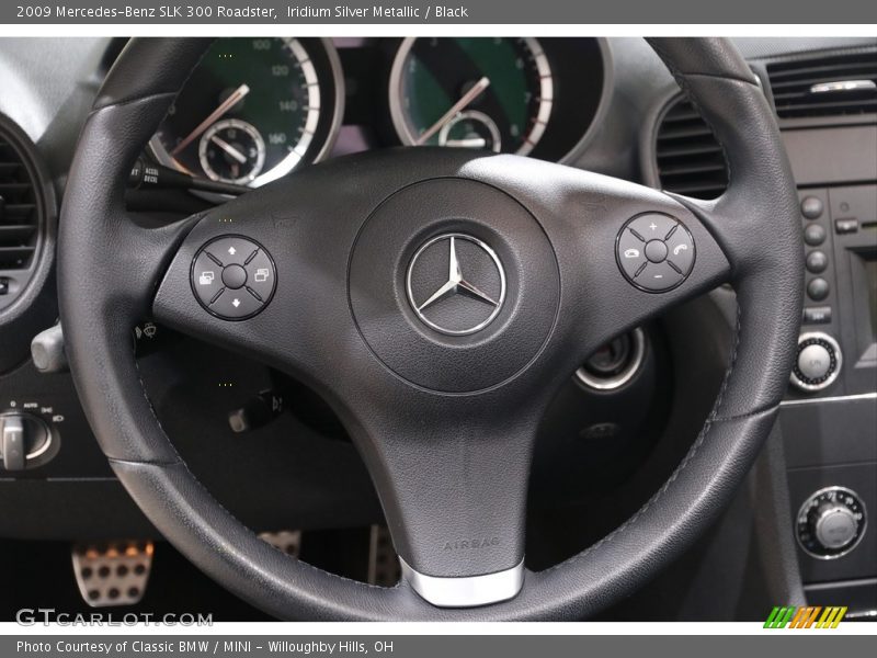 Iridium Silver Metallic / Black 2009 Mercedes-Benz SLK 300 Roadster