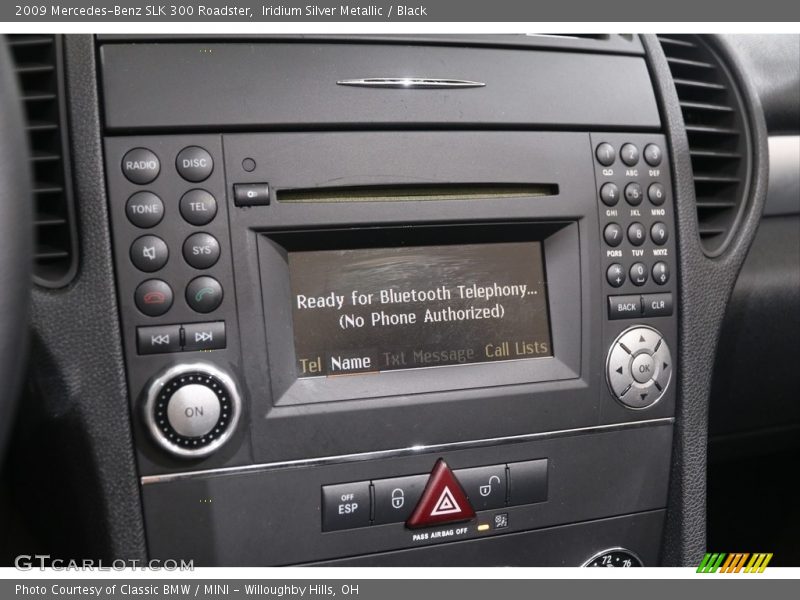 Iridium Silver Metallic / Black 2009 Mercedes-Benz SLK 300 Roadster