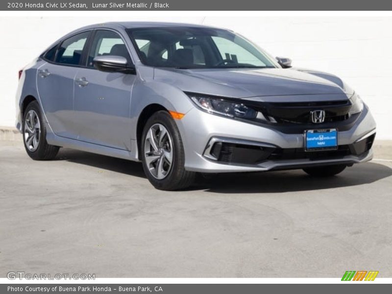 Lunar Silver Metallic / Black 2020 Honda Civic LX Sedan