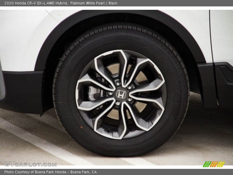 Platinum White Pearl / Black 2020 Honda CR-V EX-L AWD Hybrid