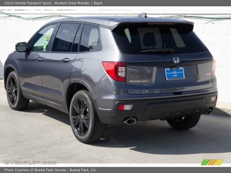 Modern Steel Metallic / Black 2020 Honda Passport Sport