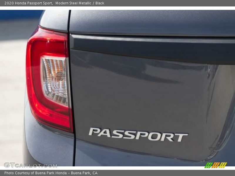 Modern Steel Metallic / Black 2020 Honda Passport Sport