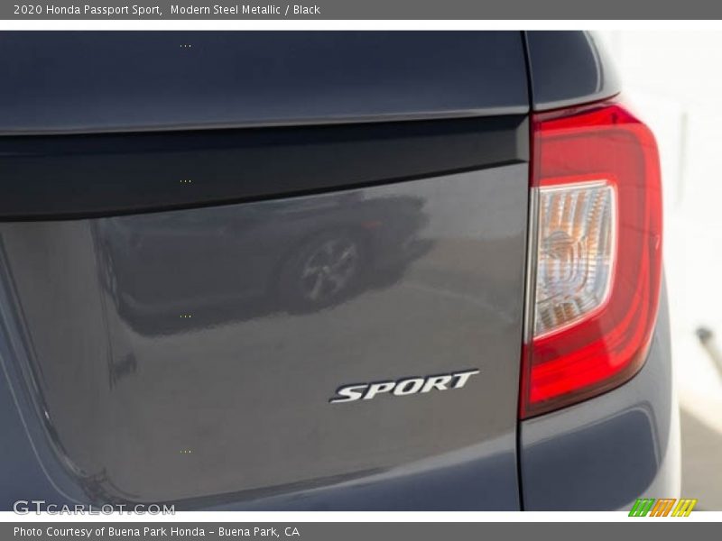 Modern Steel Metallic / Black 2020 Honda Passport Sport
