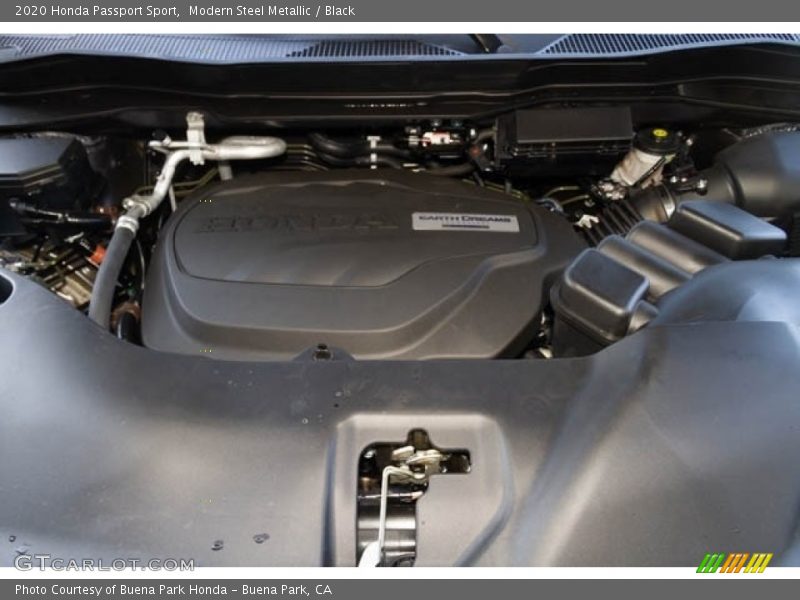Modern Steel Metallic / Black 2020 Honda Passport Sport