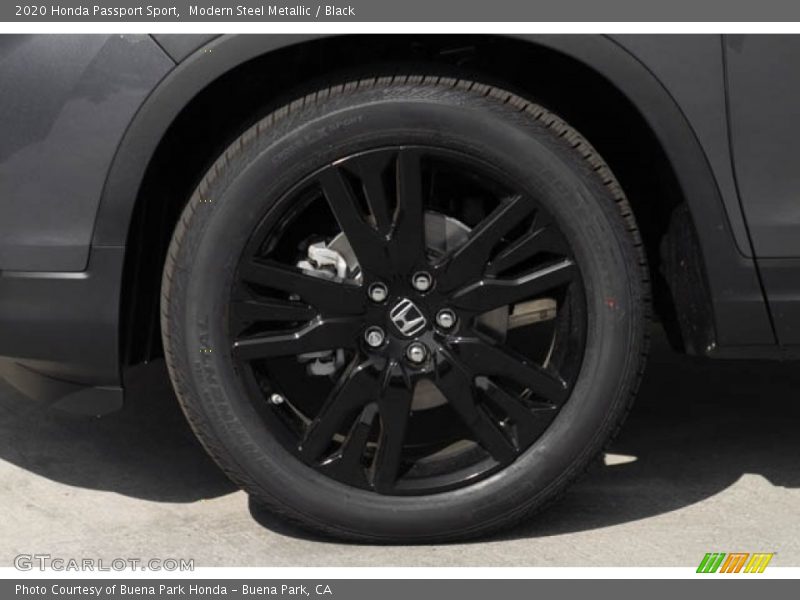 Modern Steel Metallic / Black 2020 Honda Passport Sport