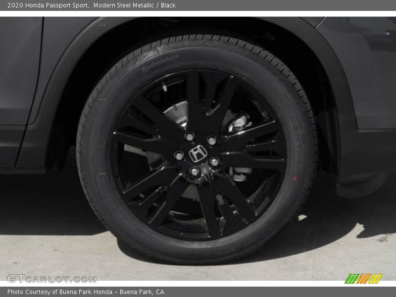 Modern Steel Metallic / Black 2020 Honda Passport Sport