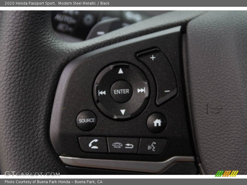 Modern Steel Metallic / Black 2020 Honda Passport Sport