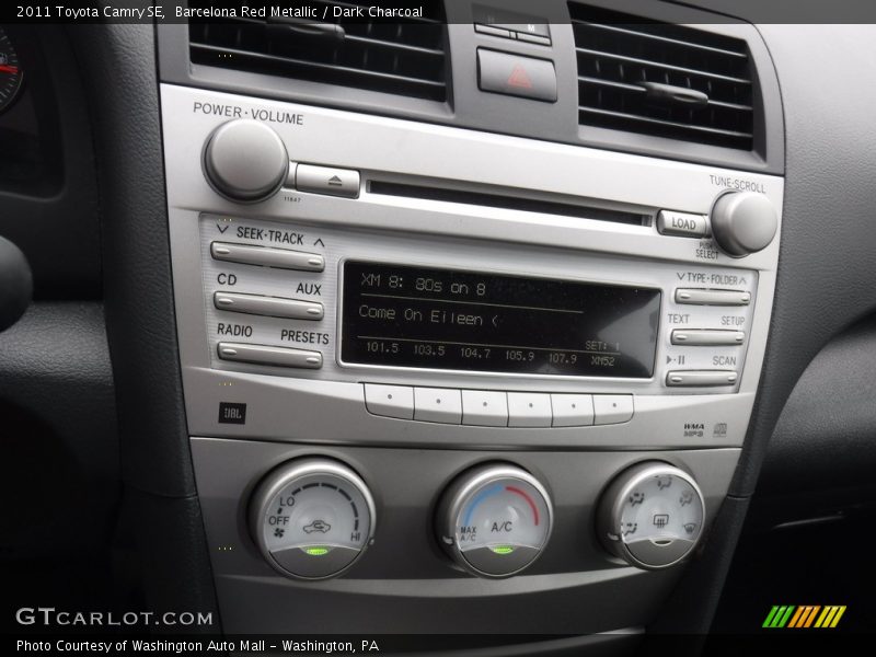 Barcelona Red Metallic / Dark Charcoal 2011 Toyota Camry SE
