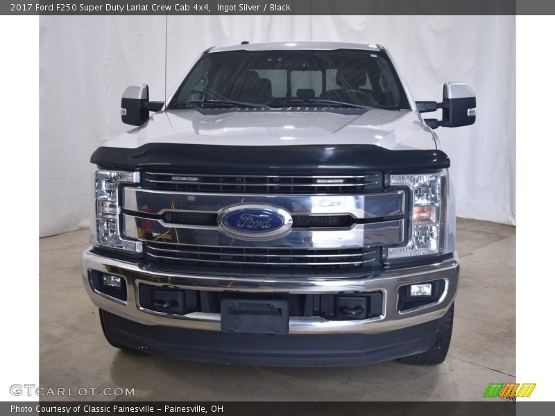 Ingot Silver / Black 2017 Ford F250 Super Duty Lariat Crew Cab 4x4