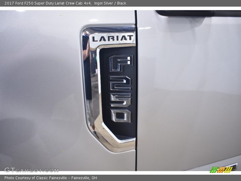 Ingot Silver / Black 2017 Ford F250 Super Duty Lariat Crew Cab 4x4