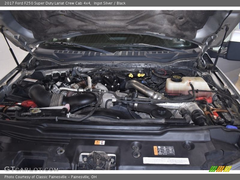 Ingot Silver / Black 2017 Ford F250 Super Duty Lariat Crew Cab 4x4