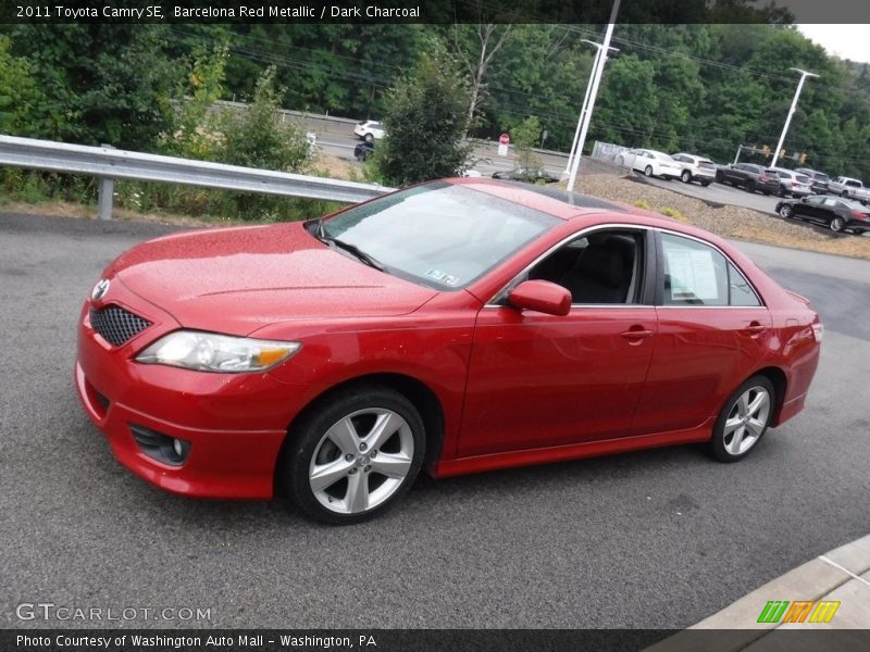 Barcelona Red Metallic / Dark Charcoal 2011 Toyota Camry SE