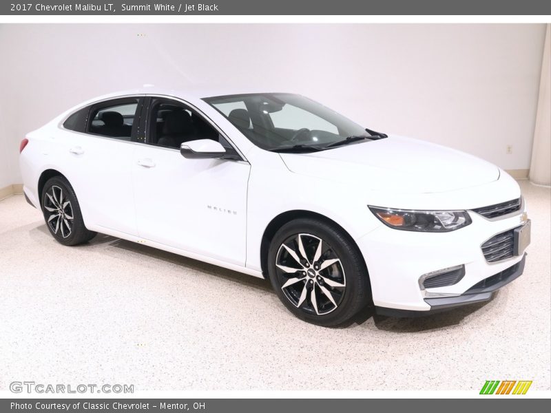 Summit White / Jet Black 2017 Chevrolet Malibu LT