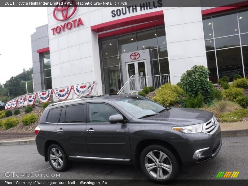 Magnetic Gray Metallic / Ash 2011 Toyota Highlander Limited 4WD
