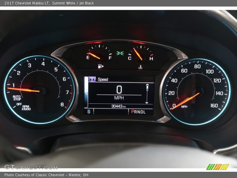Summit White / Jet Black 2017 Chevrolet Malibu LT
