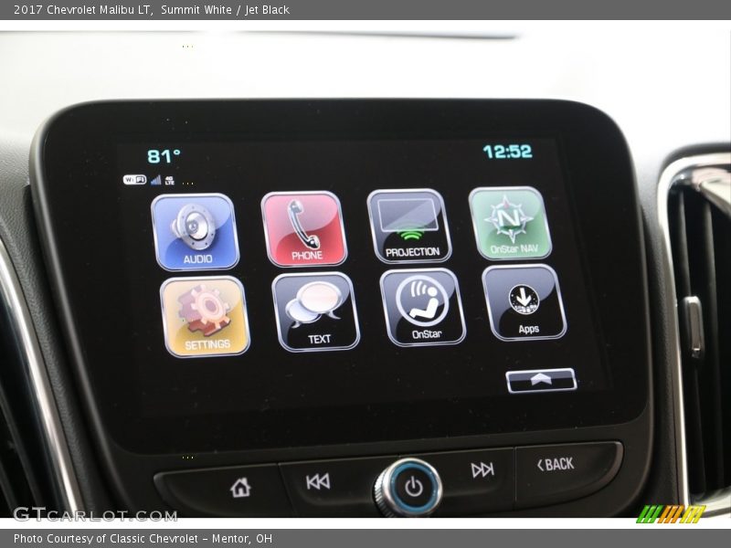 Summit White / Jet Black 2017 Chevrolet Malibu LT