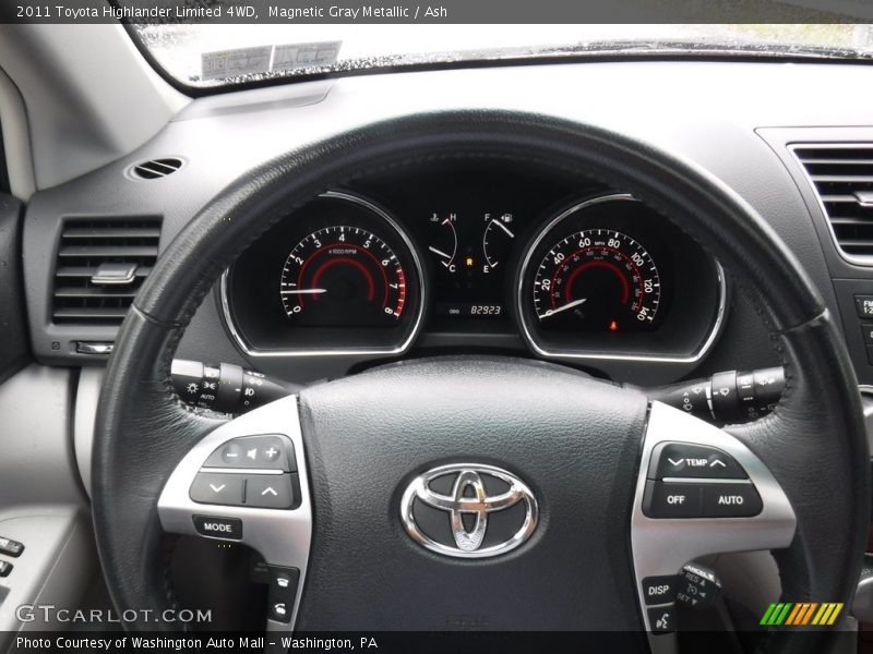 Magnetic Gray Metallic / Ash 2011 Toyota Highlander Limited 4WD