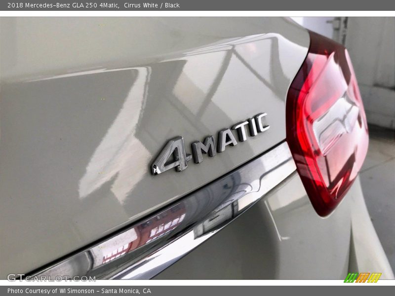 Cirrus White / Black 2018 Mercedes-Benz GLA 250 4Matic