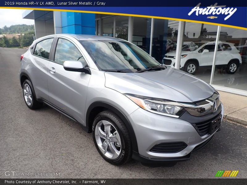 Lunar Silver Metallic / Gray 2019 Honda HR-V LX AWD