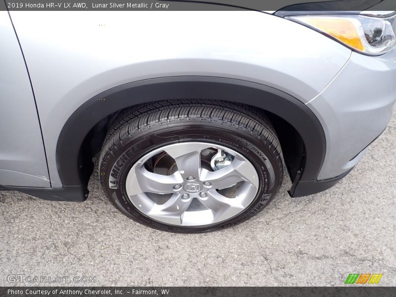 Lunar Silver Metallic / Gray 2019 Honda HR-V LX AWD