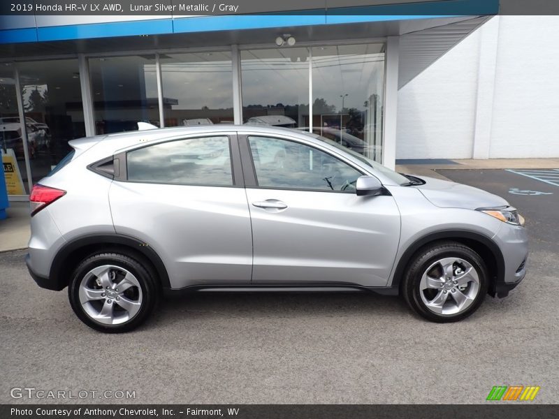 Lunar Silver Metallic / Gray 2019 Honda HR-V LX AWD