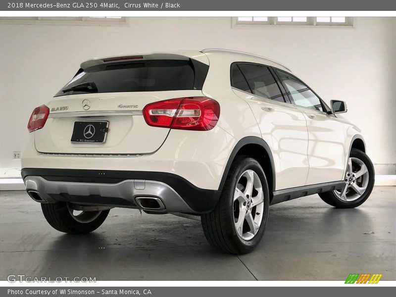 Cirrus White / Black 2018 Mercedes-Benz GLA 250 4Matic