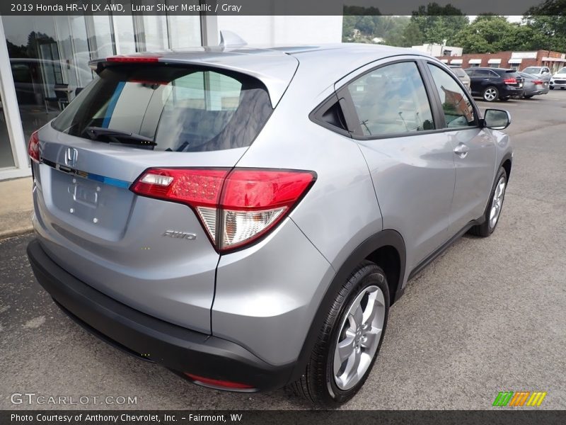 Lunar Silver Metallic / Gray 2019 Honda HR-V LX AWD