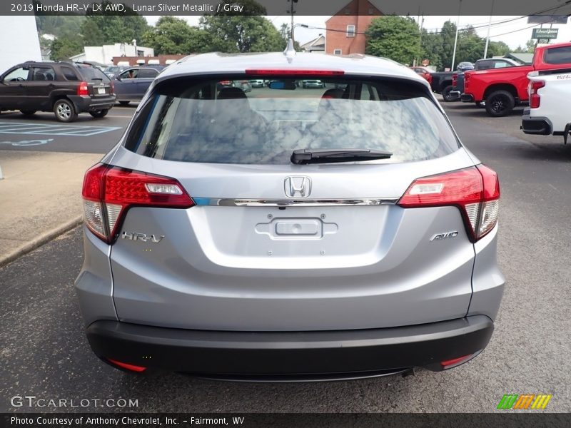 Lunar Silver Metallic / Gray 2019 Honda HR-V LX AWD