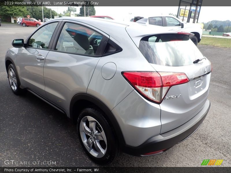 Lunar Silver Metallic / Gray 2019 Honda HR-V LX AWD