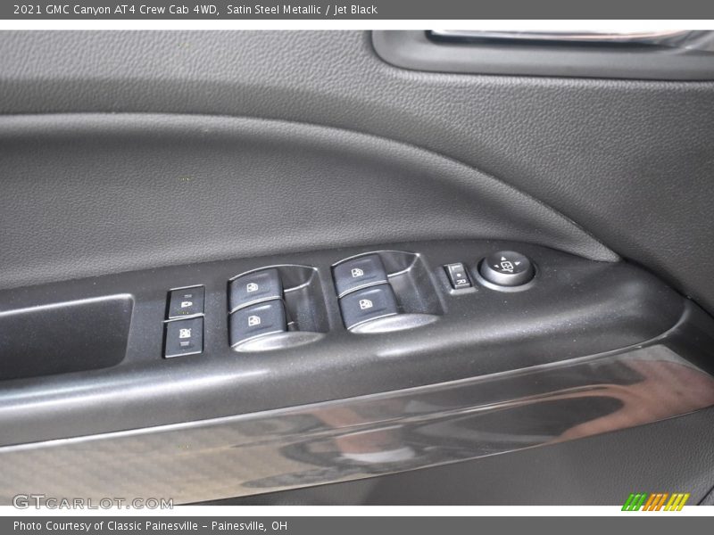 Satin Steel Metallic / Jet Black 2021 GMC Canyon AT4 Crew Cab 4WD