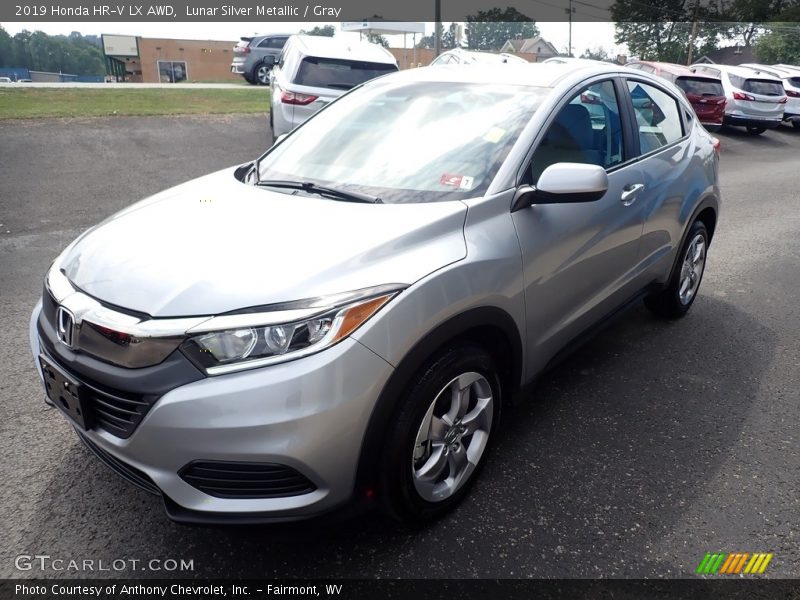 Lunar Silver Metallic / Gray 2019 Honda HR-V LX AWD