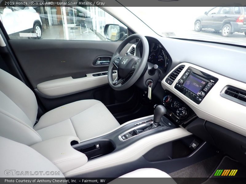 Lunar Silver Metallic / Gray 2019 Honda HR-V LX AWD