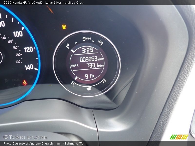 Lunar Silver Metallic / Gray 2019 Honda HR-V LX AWD
