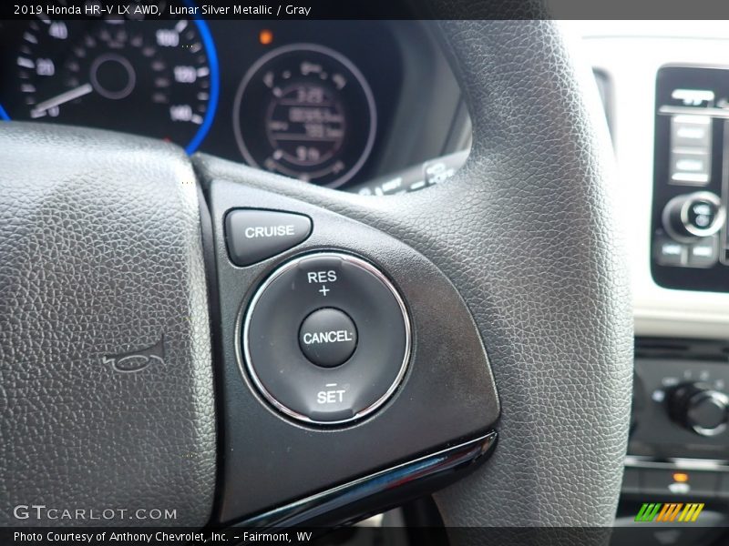 Lunar Silver Metallic / Gray 2019 Honda HR-V LX AWD