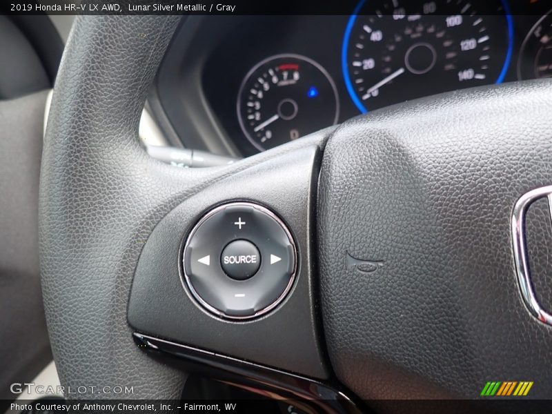 Lunar Silver Metallic / Gray 2019 Honda HR-V LX AWD