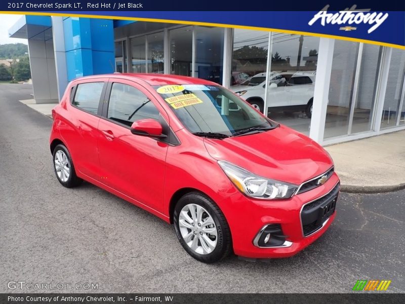 Red Hot / Jet Black 2017 Chevrolet Spark LT