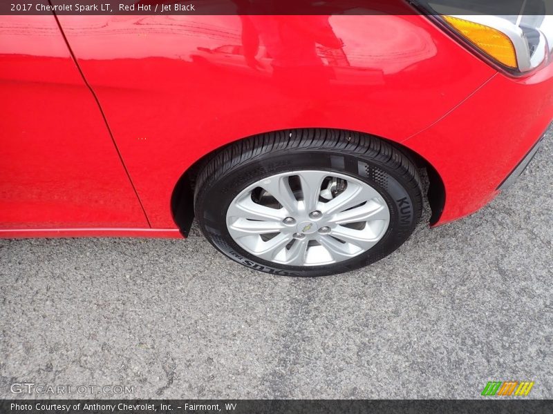 Red Hot / Jet Black 2017 Chevrolet Spark LT