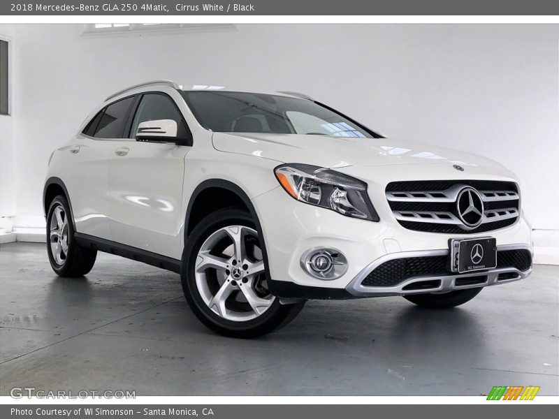 Cirrus White / Black 2018 Mercedes-Benz GLA 250 4Matic