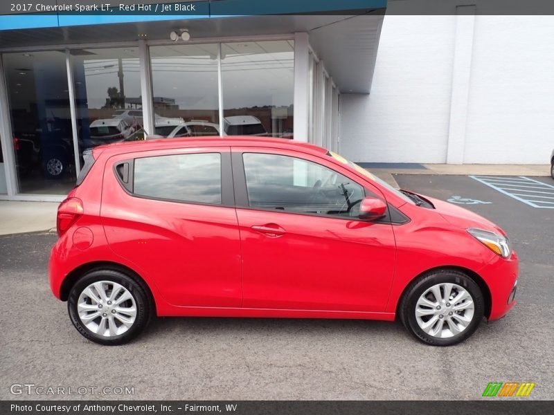 Red Hot / Jet Black 2017 Chevrolet Spark LT