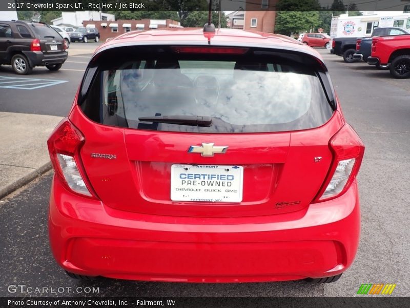 Red Hot / Jet Black 2017 Chevrolet Spark LT