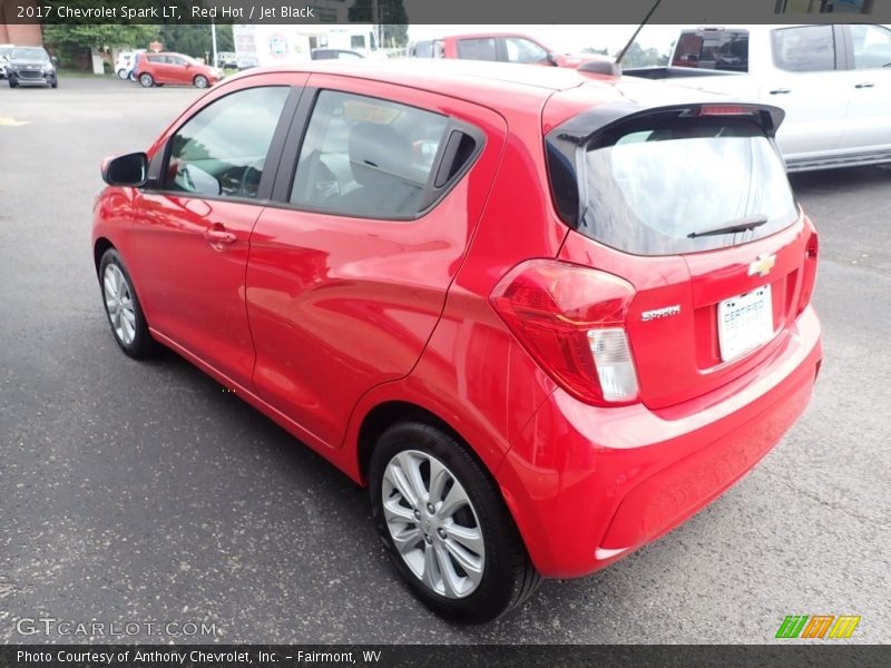 Red Hot / Jet Black 2017 Chevrolet Spark LT