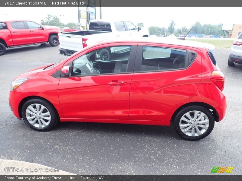 Red Hot / Jet Black 2017 Chevrolet Spark LT