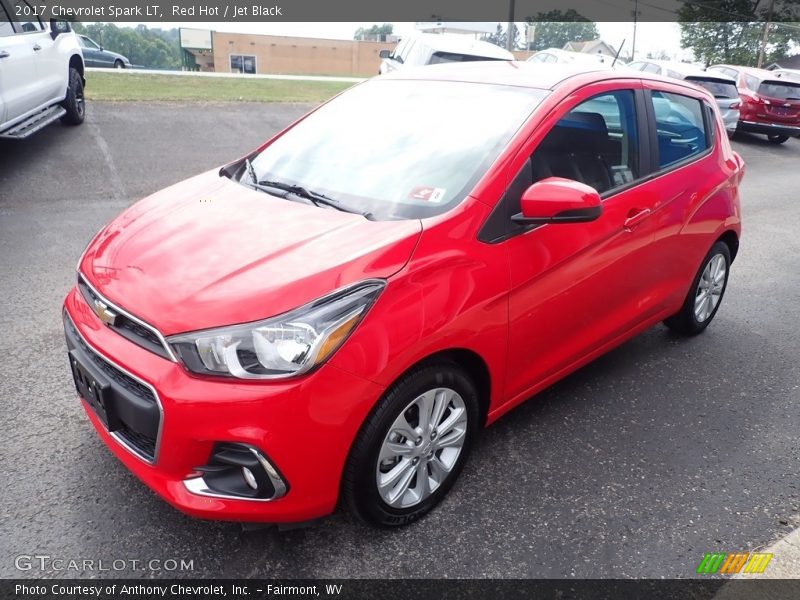 Red Hot / Jet Black 2017 Chevrolet Spark LT