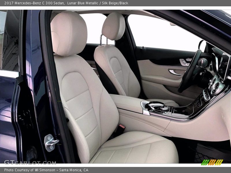 Lunar Blue Metallic / Silk Beige/Black 2017 Mercedes-Benz C 300 Sedan