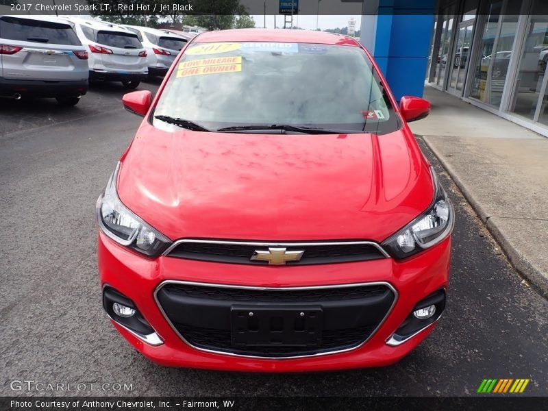 Red Hot / Jet Black 2017 Chevrolet Spark LT