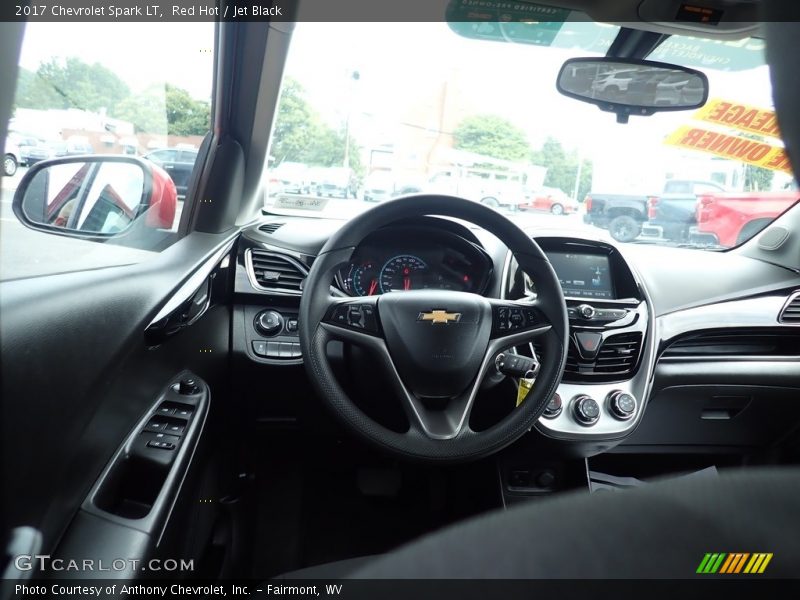 Red Hot / Jet Black 2017 Chevrolet Spark LT