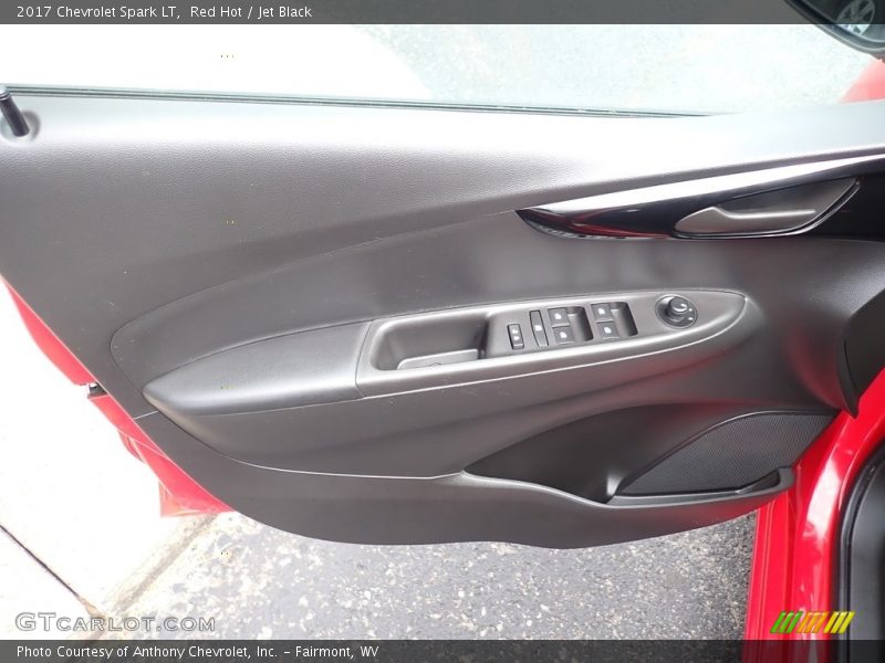 Red Hot / Jet Black 2017 Chevrolet Spark LT