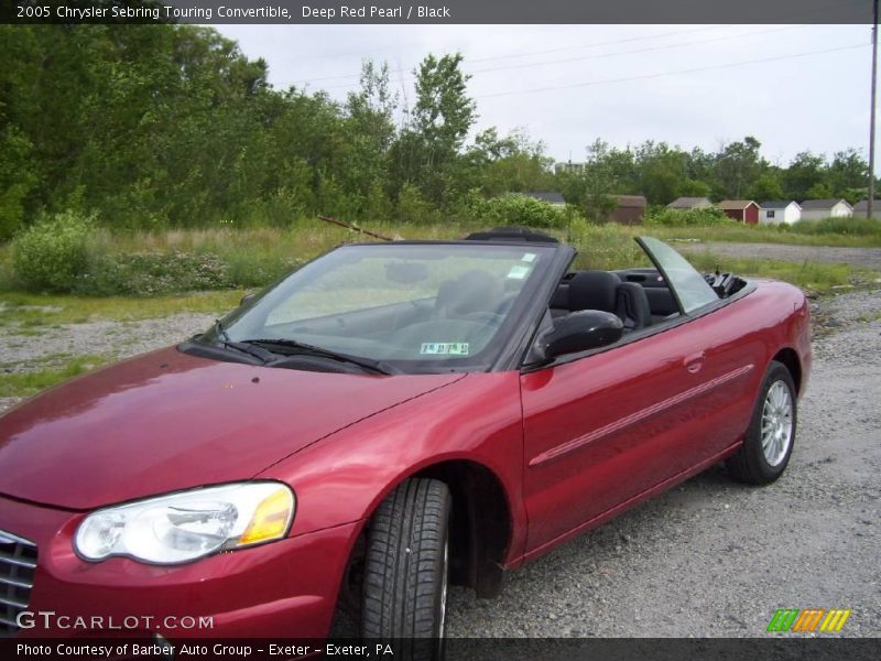 Deep Red Pearl / Black 2005 Chrysler Sebring Touring Convertible