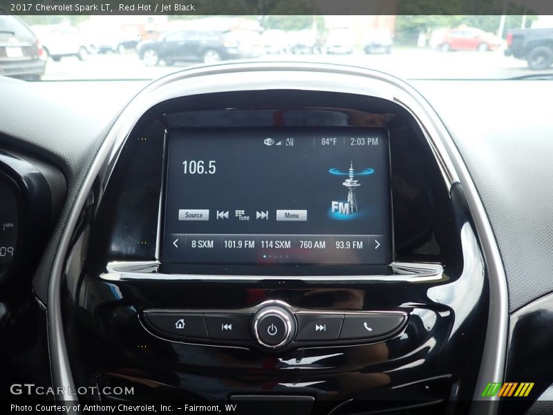 Red Hot / Jet Black 2017 Chevrolet Spark LT