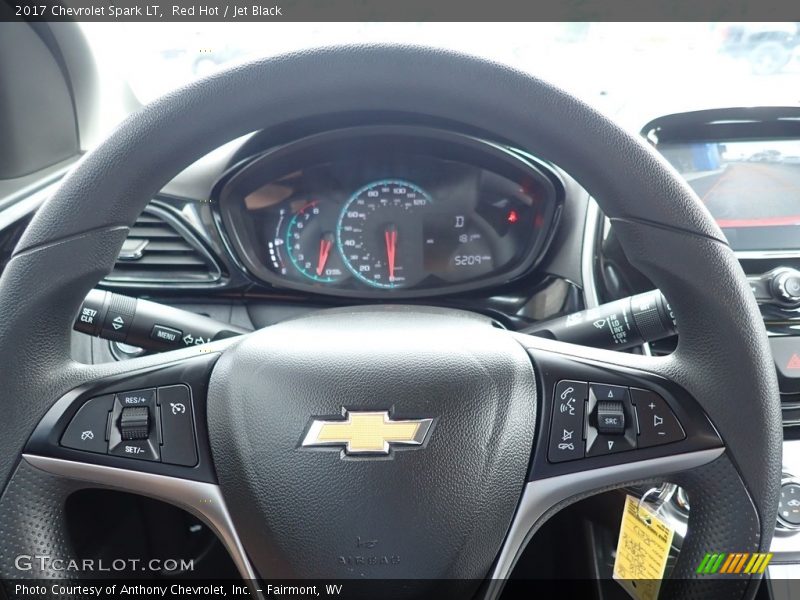 Red Hot / Jet Black 2017 Chevrolet Spark LT